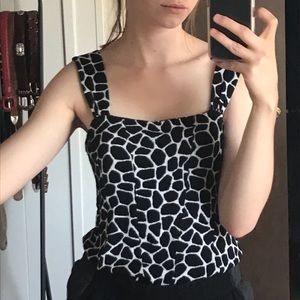 Geometric funky tank top